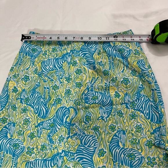 Vintage Lilly Pulitzer Zebra Floral Print Mini Skirt Feminine Size 6 Girly - Picture 9 of 10
